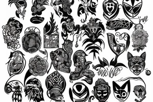 I want to show love for my wife and son tattoo idea