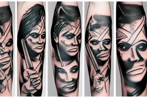 Baseball bat coming out of skin tattoo idea