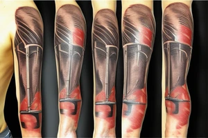 Baseball bat coming out of skin tattoo idea