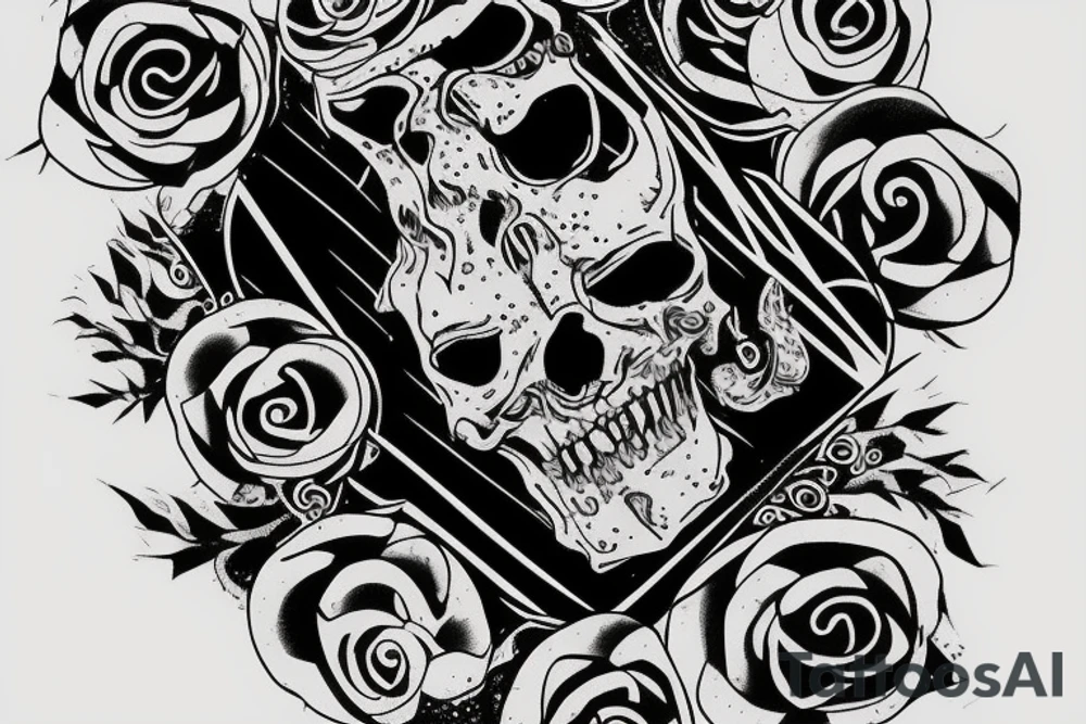 Number 3 with the words set on dying man tattoo idea