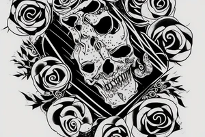 Number 3 with the words set on dying man tattoo idea