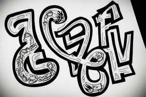 Number 3 with the words “set on dying man” tattoo idea