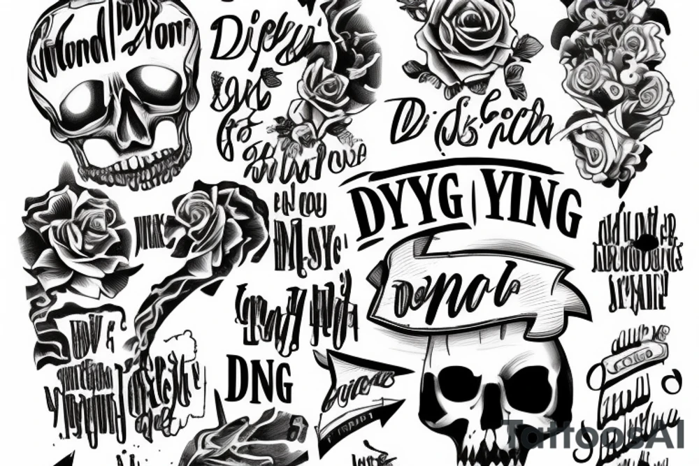 “set on dying man” tattoo idea