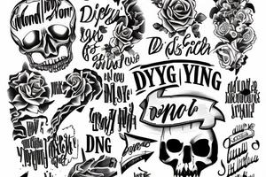 “set on dying man” tattoo idea