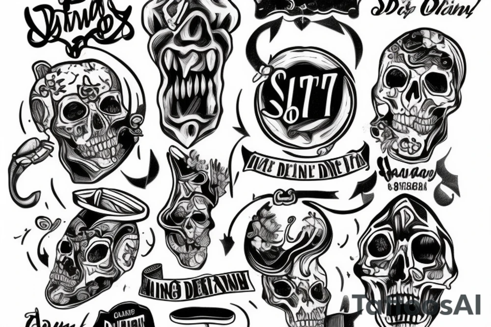 “set on dying man” tattoo idea