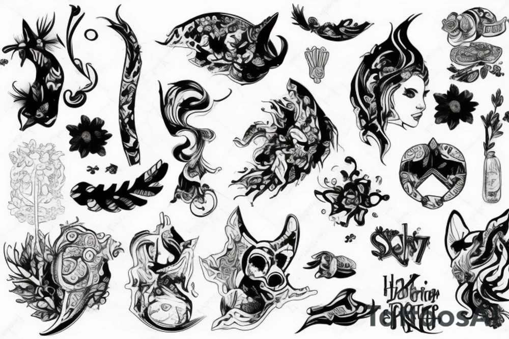 2 мыши и надпись не будь крысой tattoo idea
