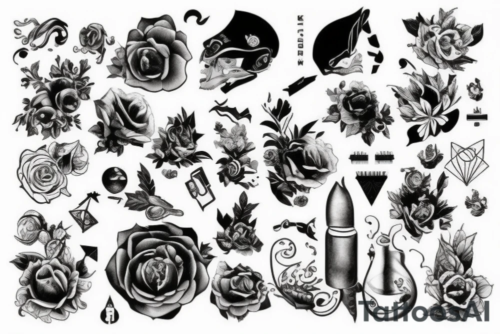 2 мышить tattoo idea