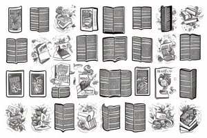 sad, book lover tattoo idea