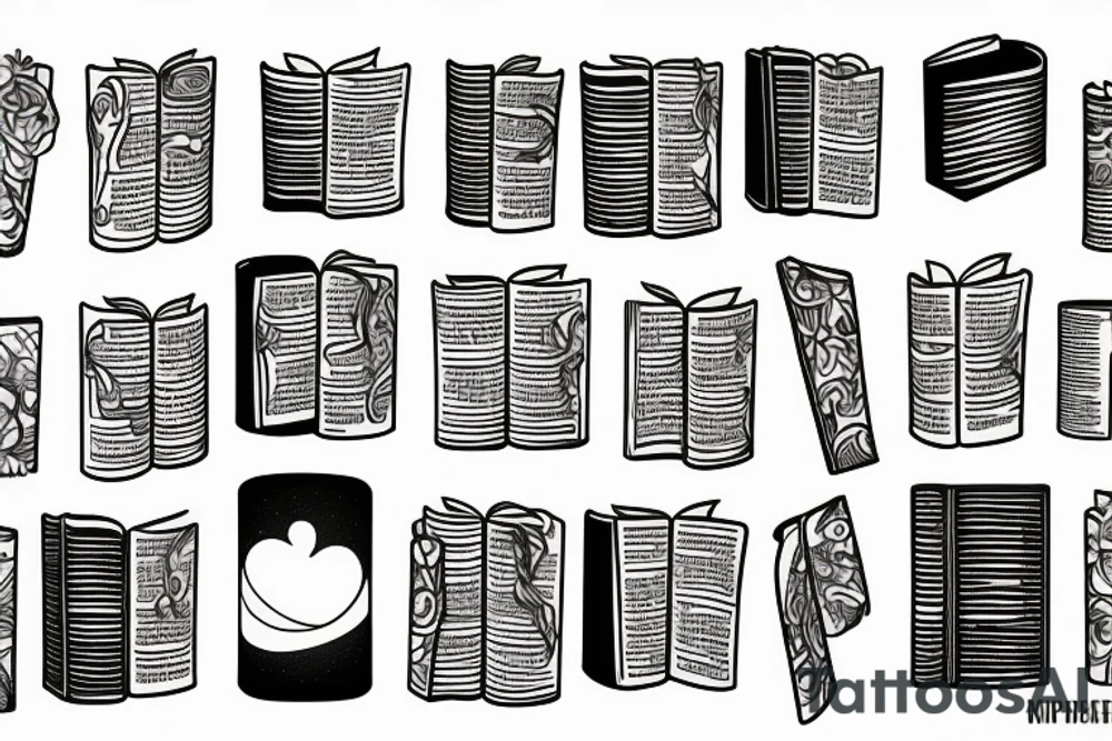 sad, book lover tattoo idea
