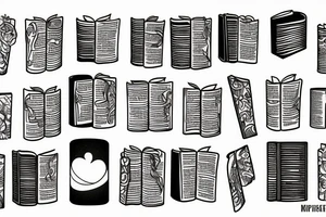 sad, book lover tattoo idea