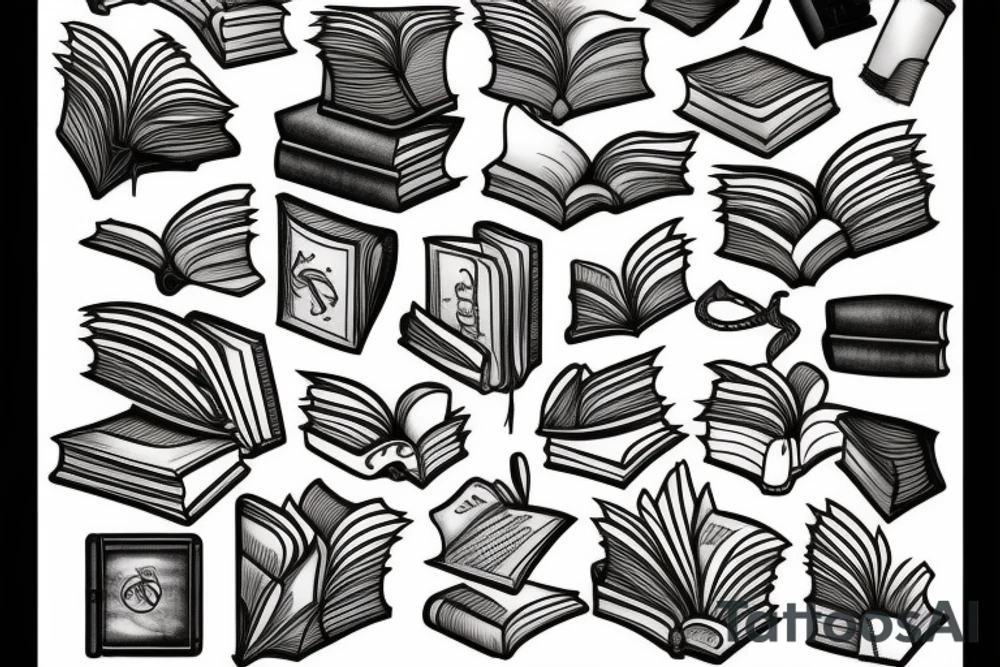 book lover tattoo idea
