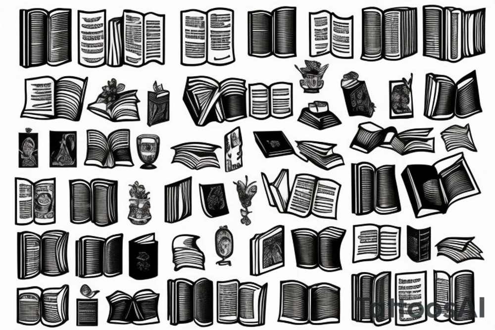 book lover tattoo idea
