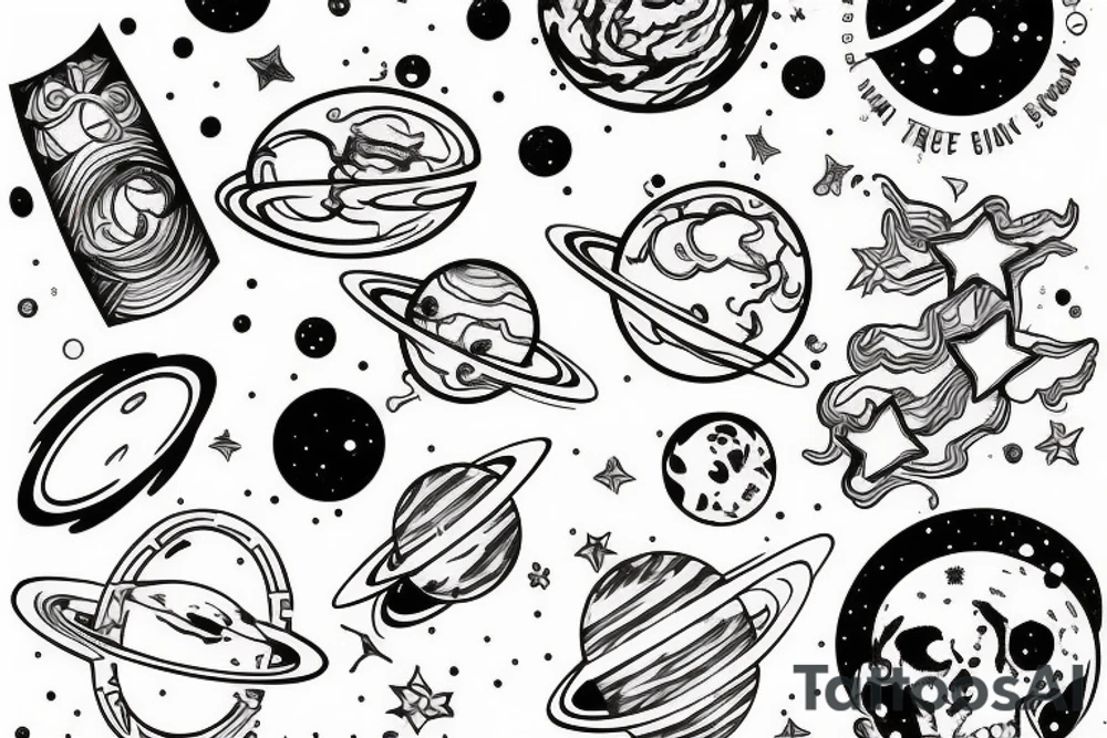 space tattoo idea