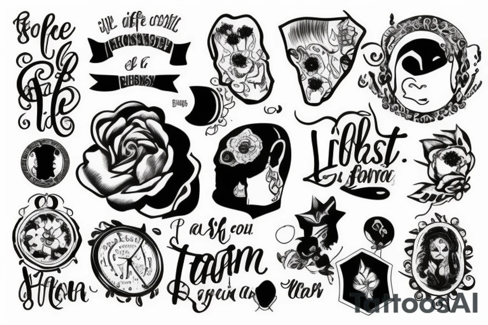 Word about life tattoo idea