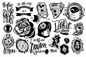 Word about life tattoo idea
