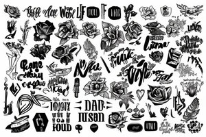 Life word tattoo idea