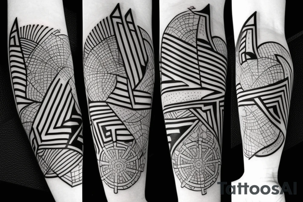 A tattoo that means fame and glory and travel on the Outer forearm tattoo idea