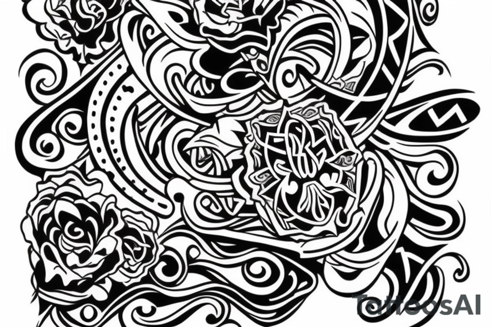 Act as a tattoo artist and design a tattoo for an Irish man, who loves his mother. Her name is Ann. Include the name Ann in the tattoo. tattoo idea