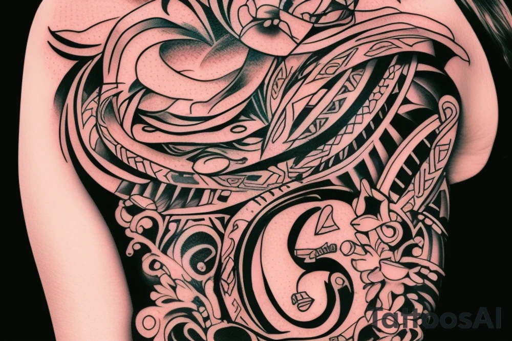 Act as a tattoo artist and design a tattoo for an Irish man, who loves his mother. Her name is Ann. Include the name Ann in the tattoo. tattoo idea