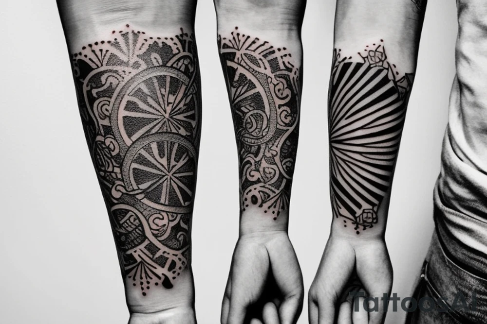 A tattoo that means fame and glory and travel on the Outer forearm tattoo idea