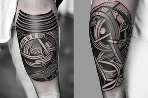 A tattoo that means travel on the Outer forearm tattoo idea