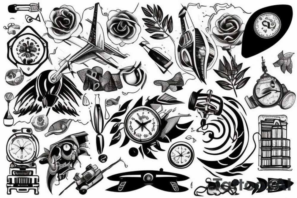 A tattoo that means travel on the Outer forearm tattoo idea