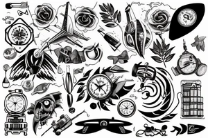 A tattoo that means travel on the Outer forearm tattoo idea