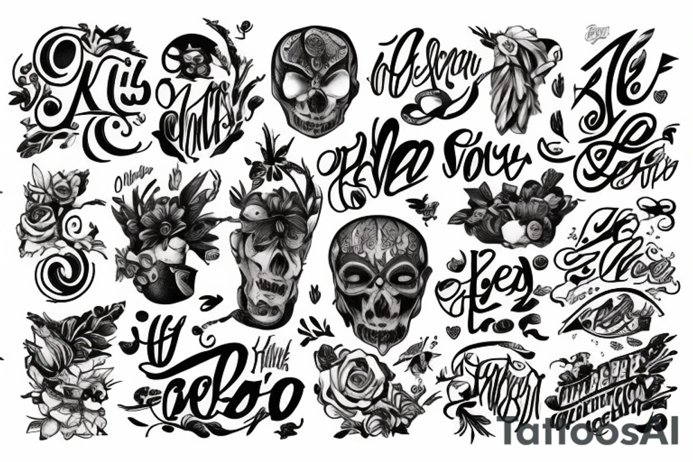 Gio, Kate, Leo, Eli tattoo idea
