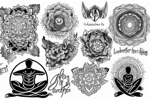 Meditating state tattoo idea