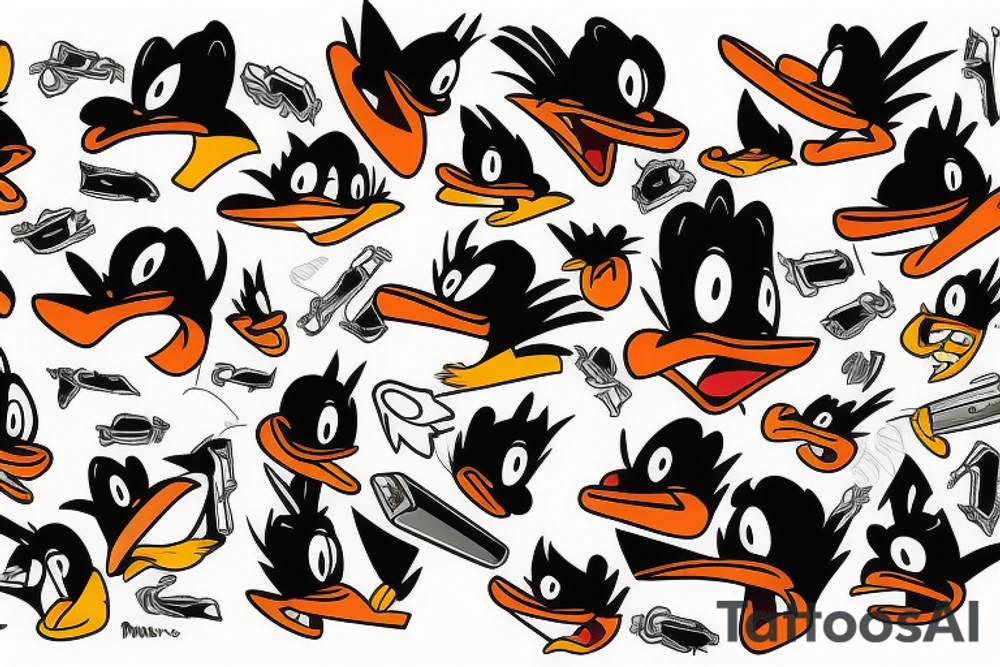 Daffy duck tattoo idea