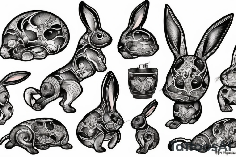 Rabbit tattoo idea
