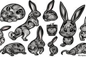 Rabbit tattoo idea
