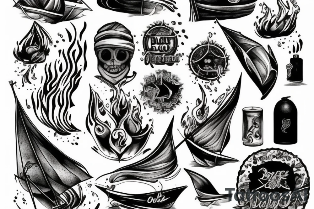 burn your boats tattoo idea