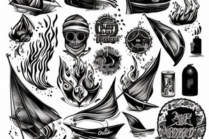 burn your boats tattoo idea