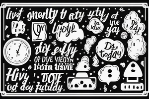 don't try to see what is hidden in the fog of the future; live today and do today's business tattoo idea