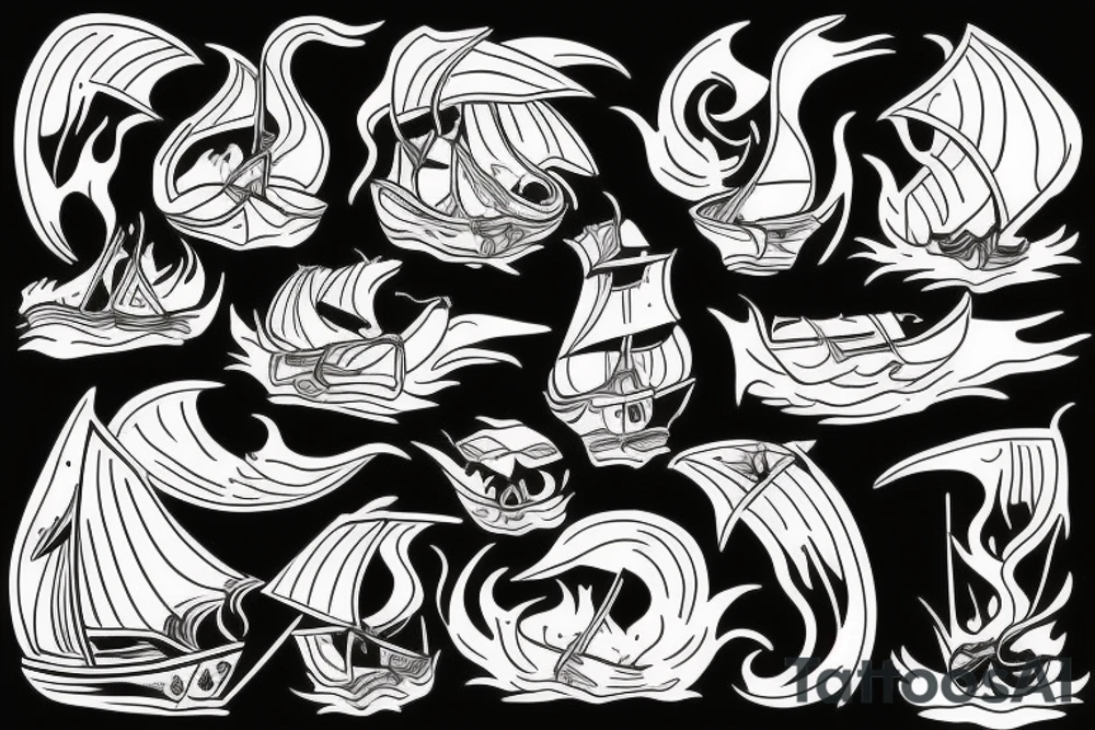 burn your boats tattoo idea