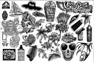 Palm beach tattoo idea
