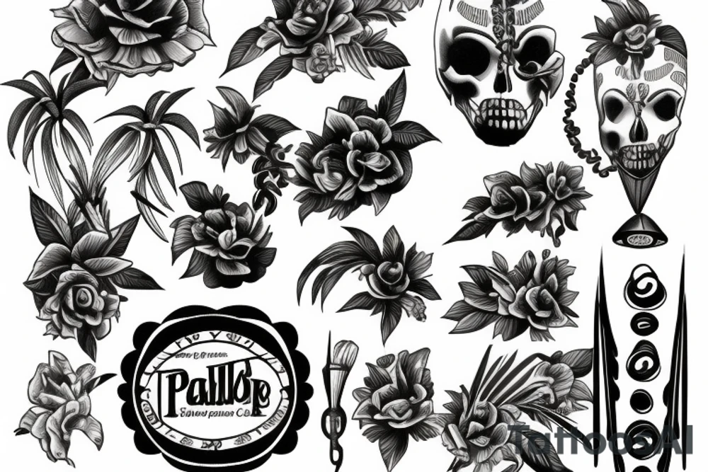 Palm beach tattoo idea