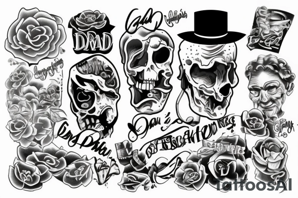 Died grandpa’s tribute tattoo idea