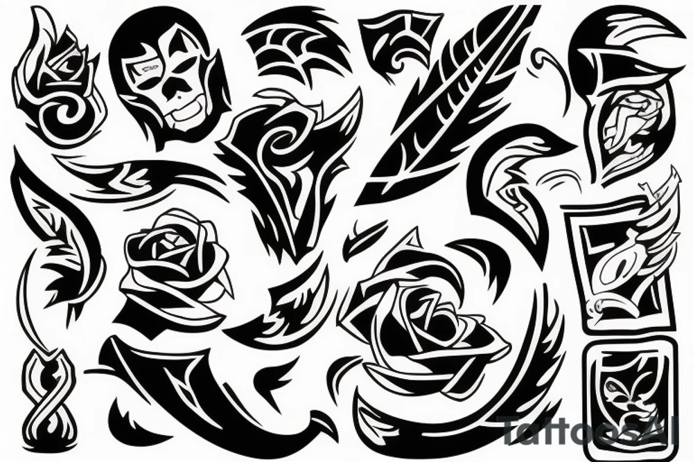 Son father playing tattoo idea
