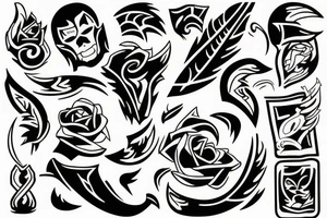 Son father playing tattoo idea