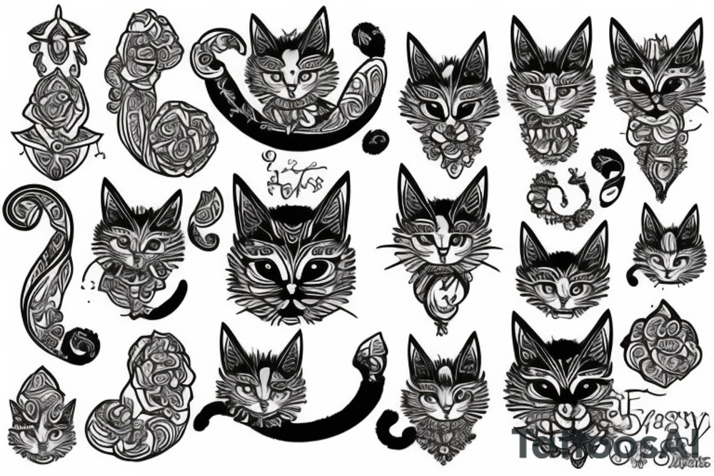 gypsy cat tattoo idea
