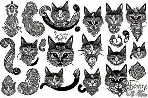 gypsy cat tattoo idea