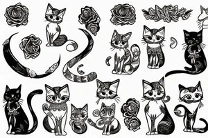 gypsy cat tattoo idea
