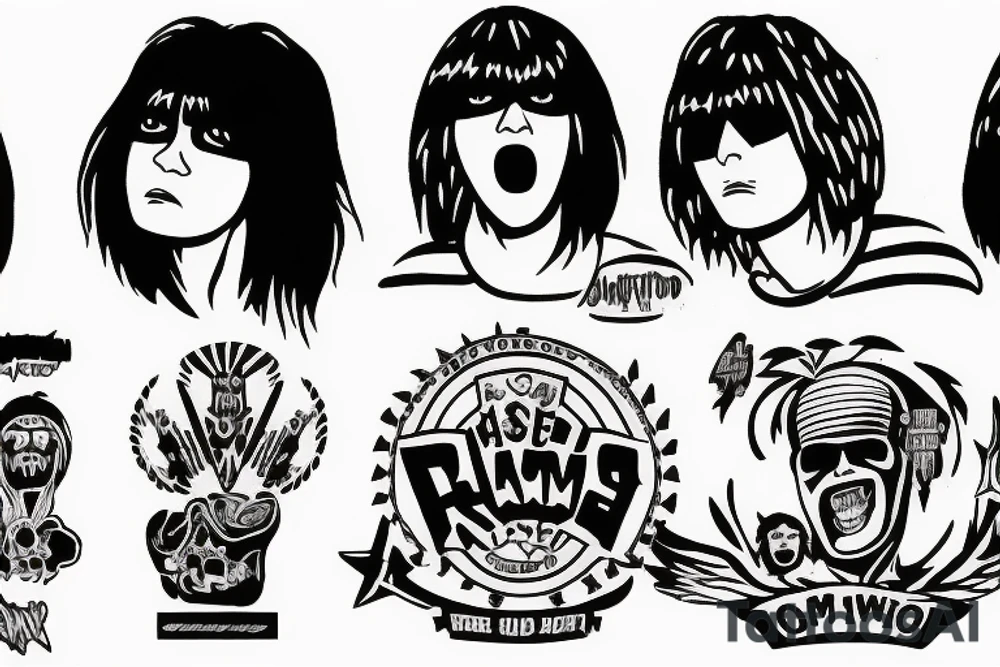 Ramones logo tattoo idea