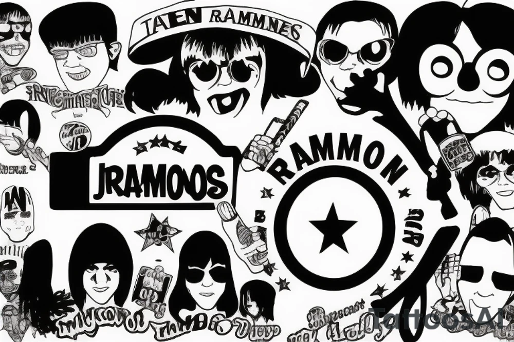 Ramones logo tattoo idea