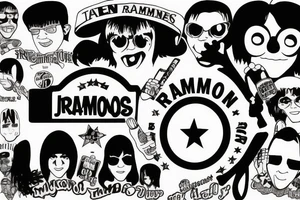 Ramones logo tattoo idea