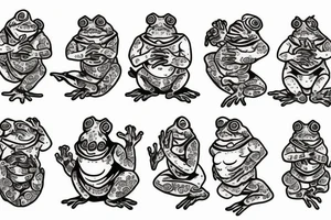 A toad monk tattoo idea