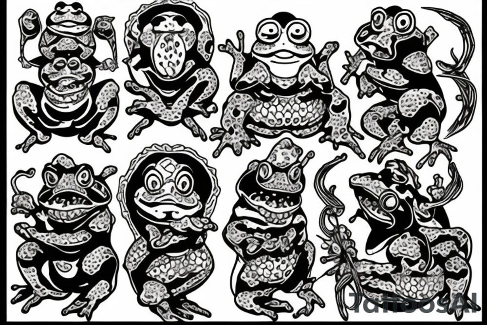 A toad monk tattoo idea
