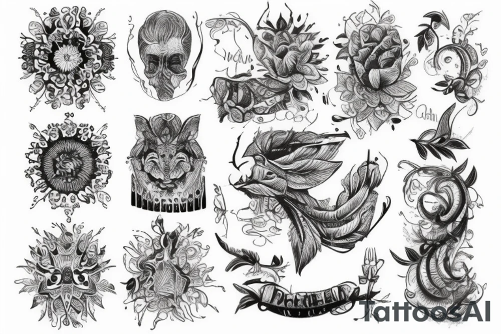 Много сколопендр огибающие руку tattoo idea